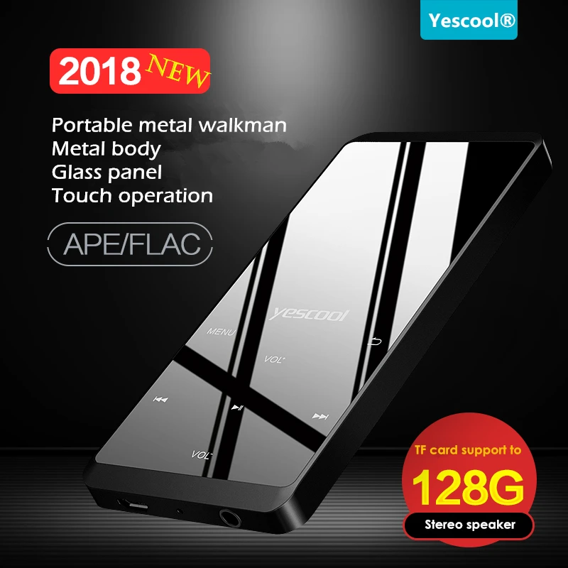 Да круто X10 Спорт Металл Сенсорный экран MP3 плеер стерео бас HD цифровой голосовой