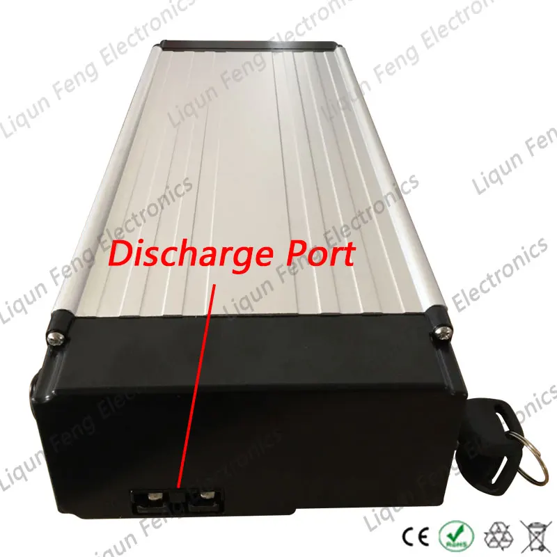 Sale Wholesale 2pcs/lots 1000W 48V 20AH Rear Rack Electric Bike Battery 48V 20AH Ebike Lithium ion Battery 30A BMS 54.6V 2A charger 4
