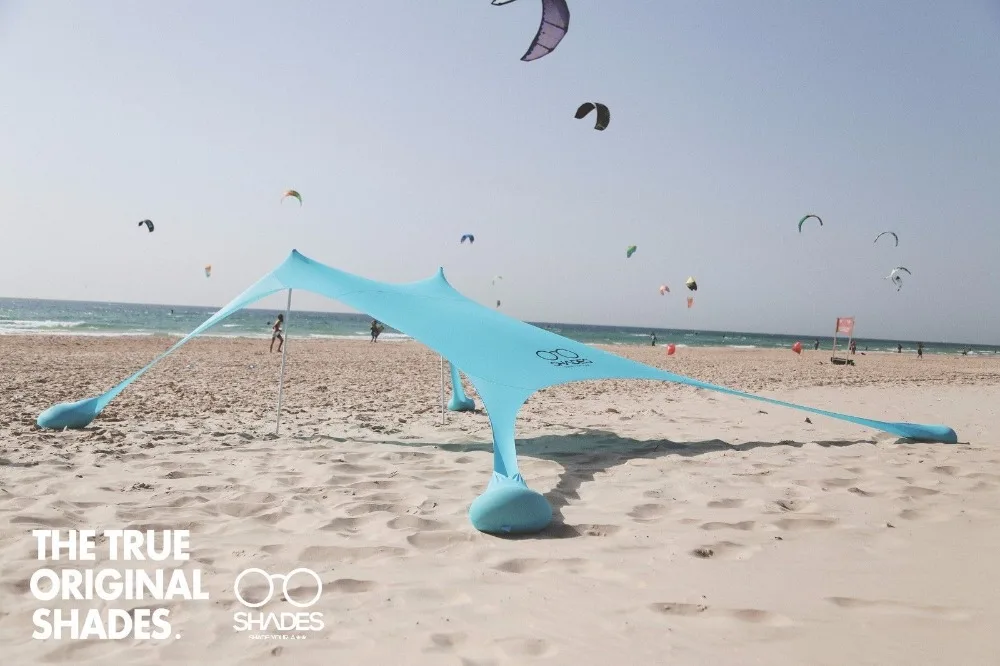Portable Stakeless Windproof Beach Sunshade and Gazebo Tent - 210 X 210 - with Sand Anchors. Perfect Canopy Sun Shade Shelter Ta Portable Stakeless Windproof Beach Sunshade and Gazebo Tent - 210 X 210 - with Sand Anchors. Perfect Canopy Sun Shade Shelter Ta