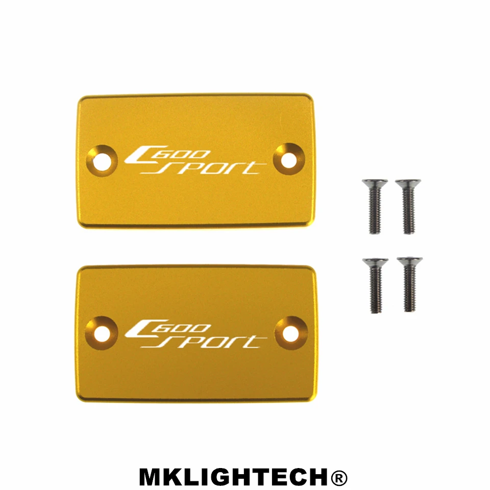 

MKLIGHTECH FOR BMW C600 SPORT 2012-2015 CNC Aluminum Motorcycle Brake Fluid Fuel Reservoir Tank Cover Cap