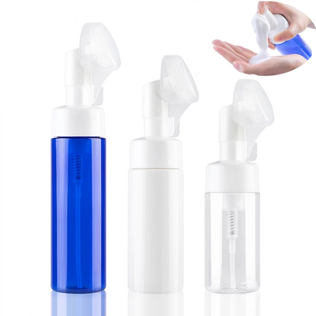 Foam Bottle Portable Facial Cleanser Packaged In White Mousse Foaming  Bottle Plastic K0E9 