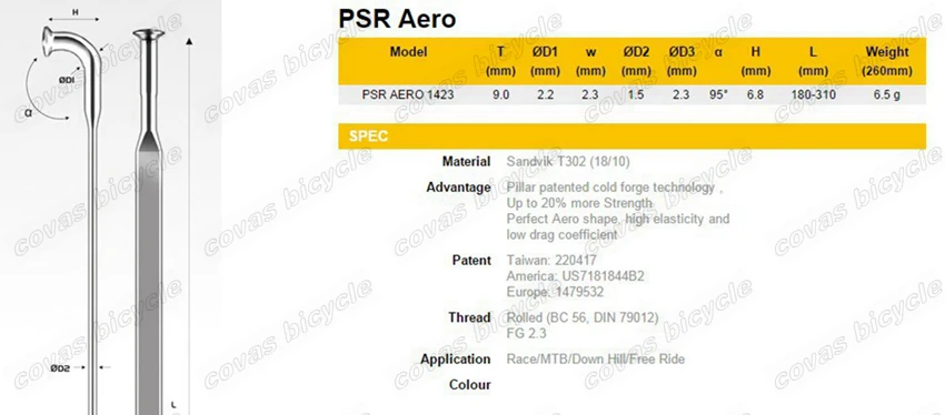 12 шт./лот столб 1423 PSR aero спицы J-bend или прямой Потяните радио из нержавеющей стали для дороги MTB велосипед бесплатно латунь/основа для спицы велосипедного колеса