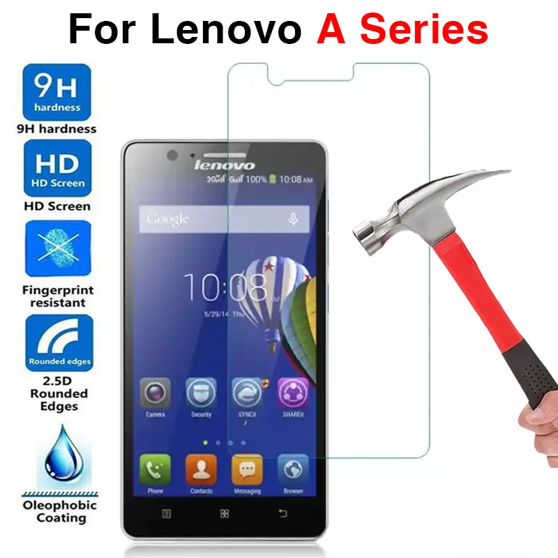 Защитное стекло для Lenovo A1000 A2010 A319 A5000 A516 A536 A606 A7010 A806 Закаленное Защитная пленка