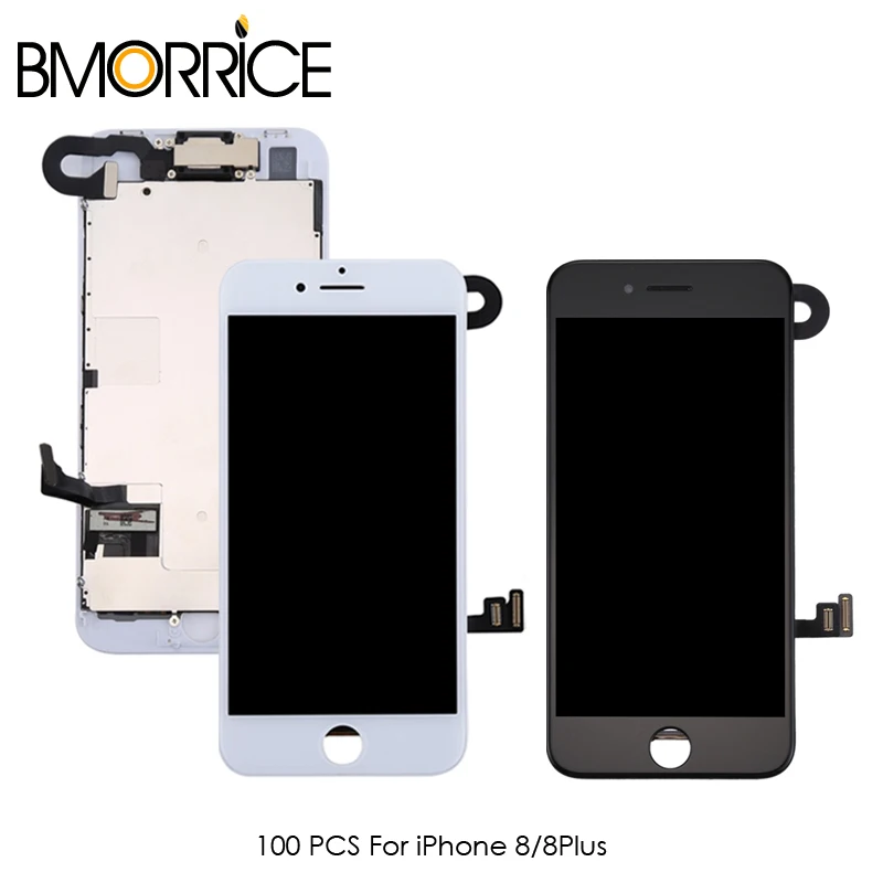 

100PCS LCD Display For iPhone 8G 8 Plus Touch Screen Full Assembly Replacement Lens With Front Camera + Ear Speaker A+++