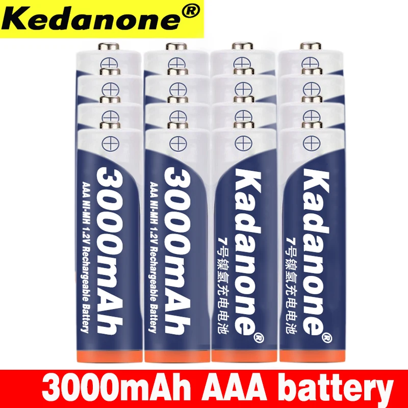 

4~20pcs 100% New AAA battery 3000mAh 3A Rechageable battery NI-MH 1.2 V AAA battery for Clocks, mice, computrs, toys so on