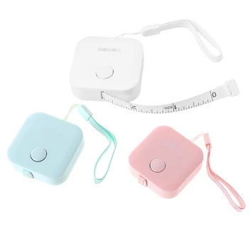 

1.5m*7mm Candy Color Small Plastic Retractable Tape Measure Office School Supply