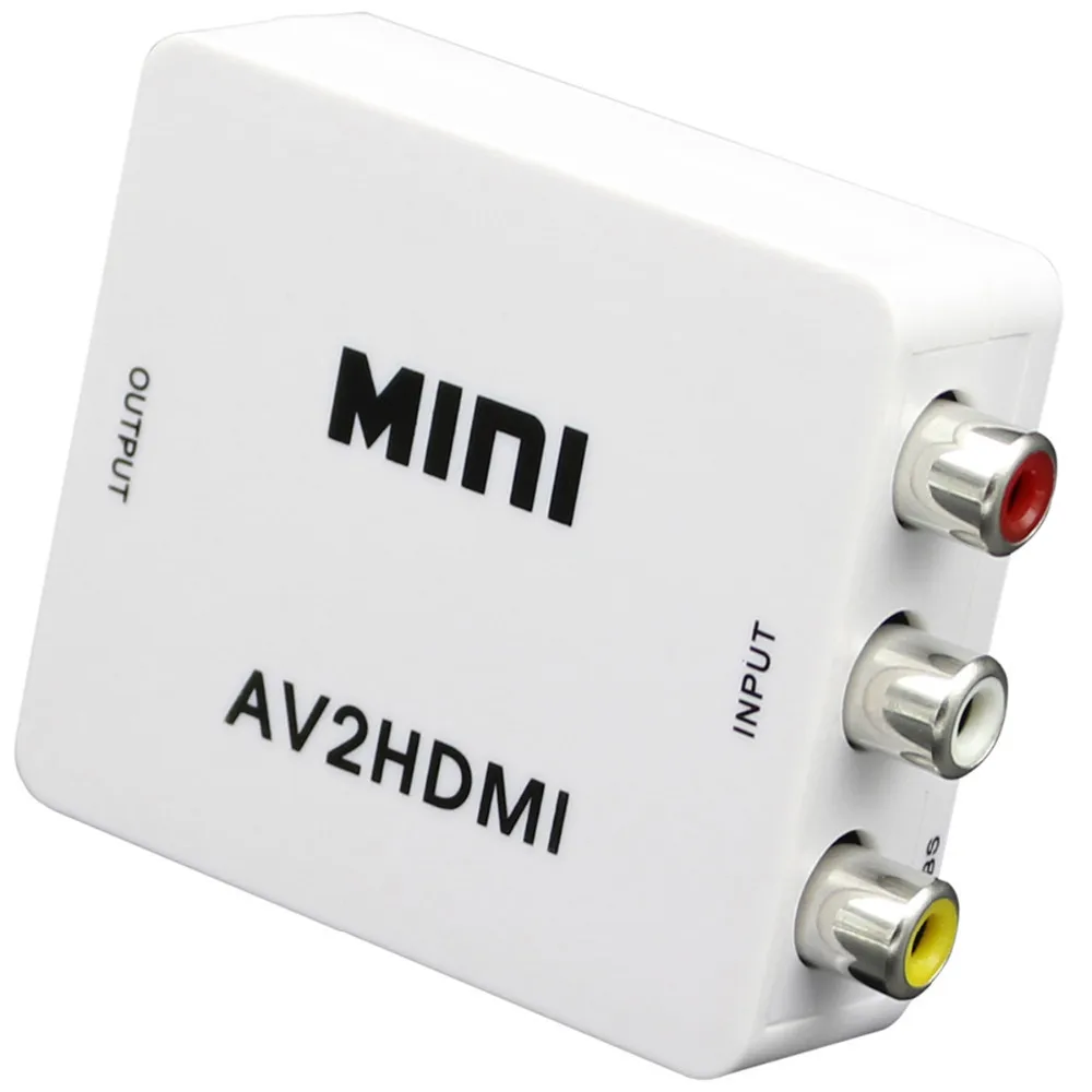 Wholesale Mini Portable RCA AV to HDMI Converter Adapter Mini Composite CVBS to HDMI AV2HDMI Connector Supports 1080P Wholesale Mini Portable RCA AV to HDMI Converter Adapter Mini Composite CVBS to HDMI AV2HDMI Connector Supports 1080P