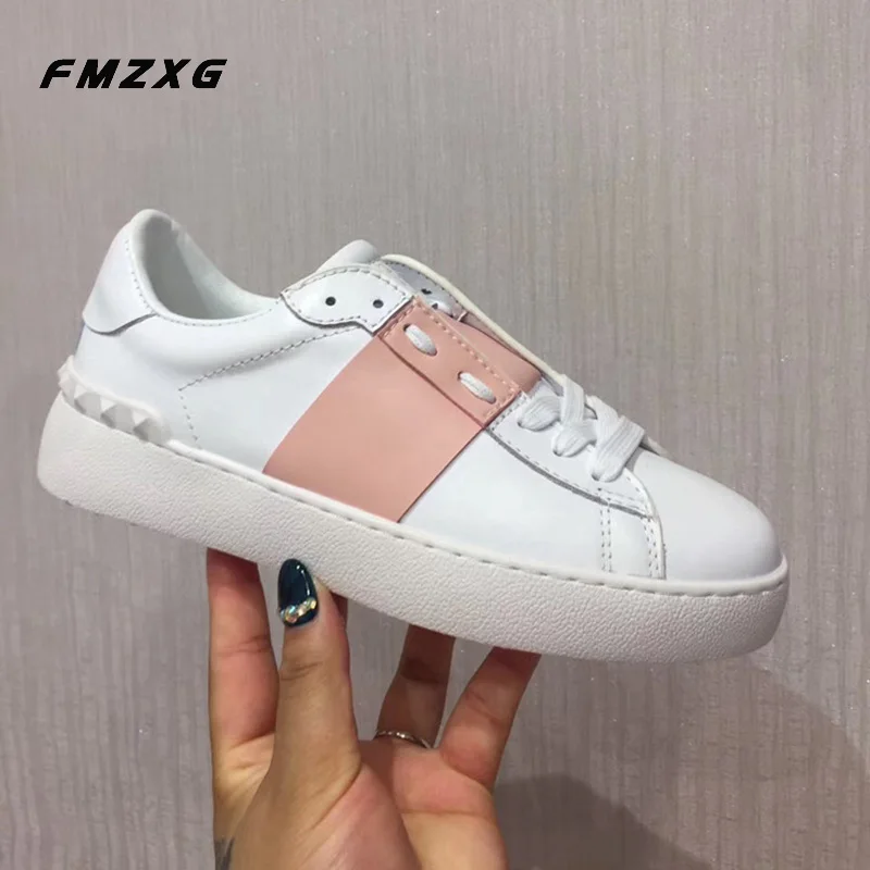 

Hot Luxury Brand Casual Shoes Genuine Leather Super Quality Flat Shoes Women Espadrilles Casual Fenty Beauty Women Sandles Shoes