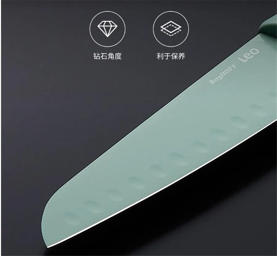 New Xiaomi BergHOFF alloy steel KitchenFruit knife Non-stick Chef Knife MeatVegetables knife light Cooking Accessories Tools (11)