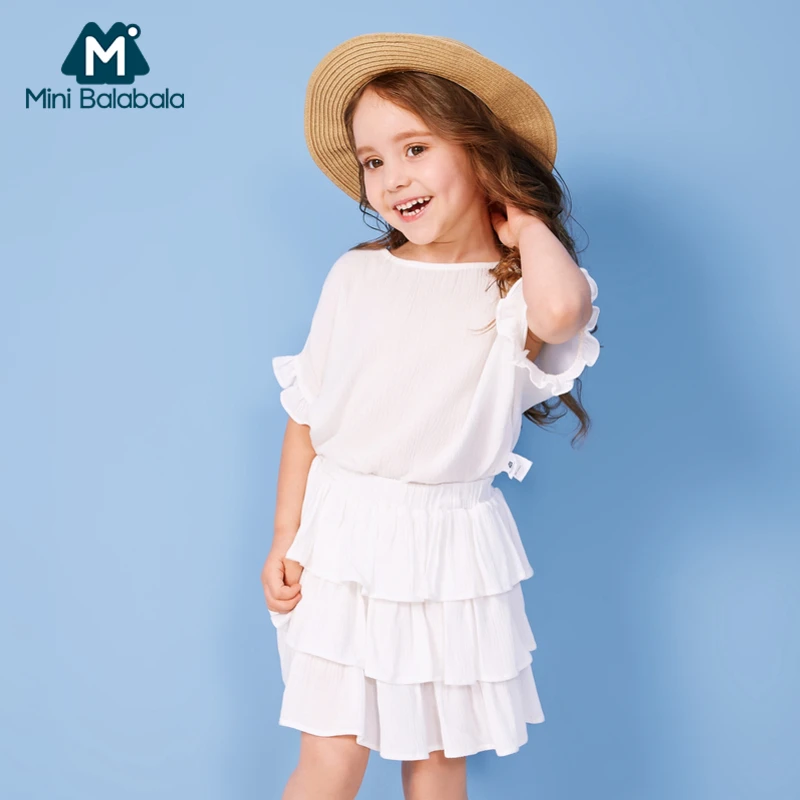Balabala Mini/комплект одежды из 2 предметов для девочек мягкая хлопковая блузка с