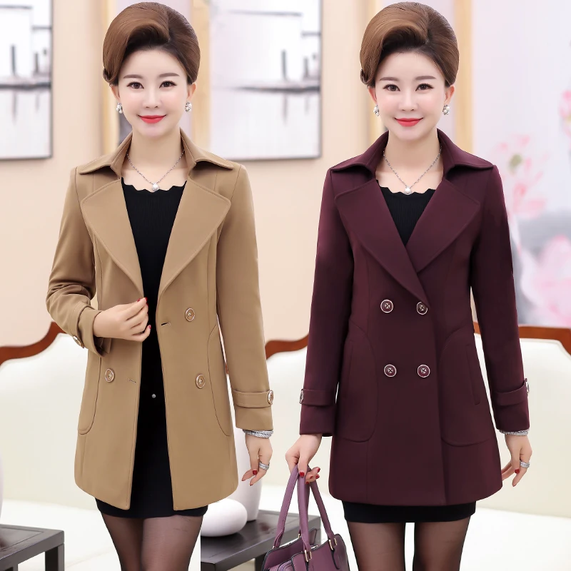 De Mode Tops Nouveau Dames Slim 3 Femmes Occasionnel Lâche Printemps Coupe Tempérament 6 vent 4 1 5 Fit Automne Moyen Et D'âge 2 4pddwq5