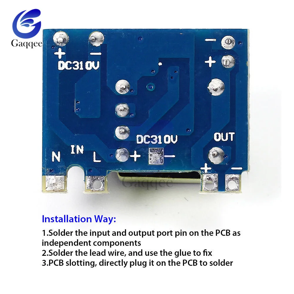 AC DC 5V 600mA 3W изолированный модуль импульсного источника питания 220V до понижающий