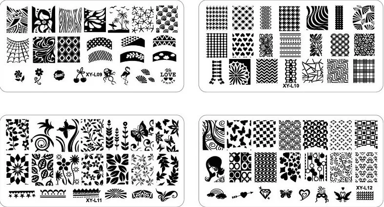 16 шт./лот Konad Дизайн Печать изображения ногтей штамповка плиты DIY шаблон изображения JT108