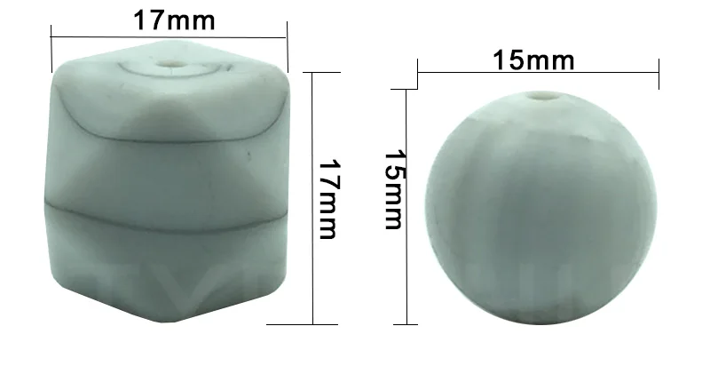 100 шт мраморные силиконовые бусины, сертифицированные FDA Круглые/шестигранные силиконовые бусины для прорезывания зубов для самостоятельного изготовления ювелирных изделий, зажимы для соски, подвески для браслетов