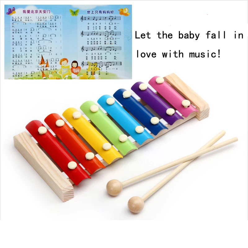 Музыкальные инструменты для детей ручная, ударная обучающая игрушка для Детские деревянные игрушки музыкальный инструмент Musique Enfant