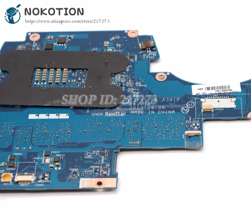 Материнская плата NOKOTION ZIPS1 LA A341P для ноутбука Lenovo yoga S1 материнская SR16Q I3 4010U CPU 4 гб RAM