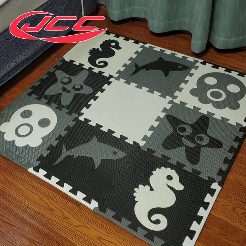 

JCC baby Foam play puzzle floor mat, Starfish seahorse shark octopus Interlocking Exercise Gym Rug carpet Tile for kid