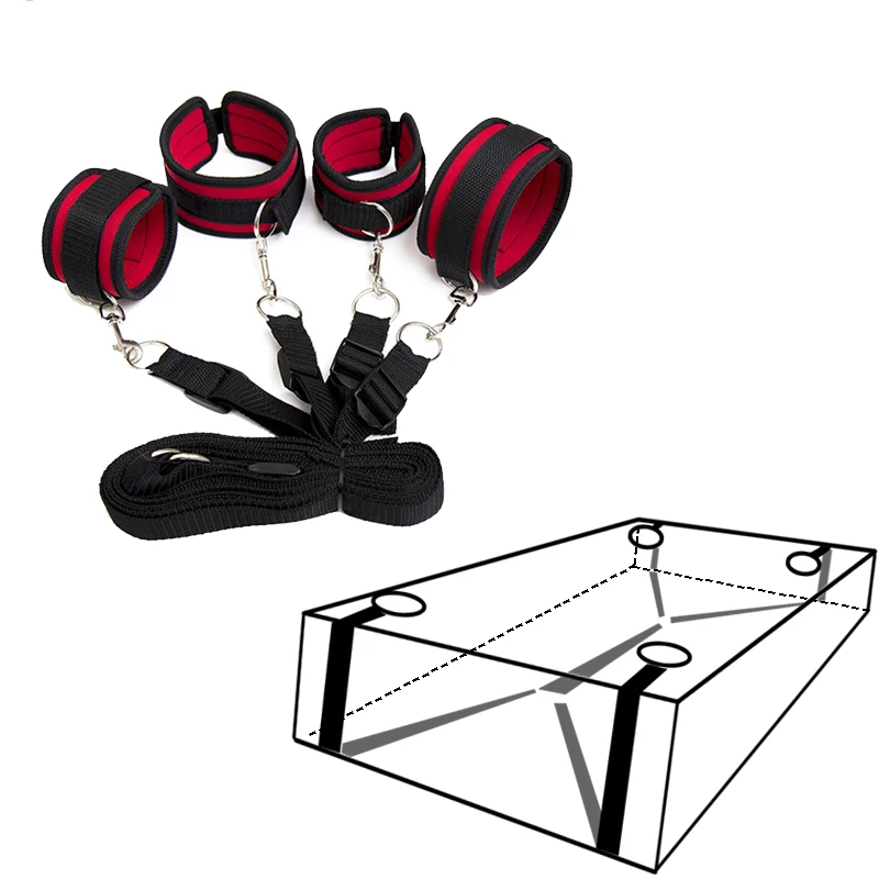 Womanizer Sex Product Adult Games Bondage Strap On Bed Restraint Bondage HandCuffs Sex Love Game BDSM