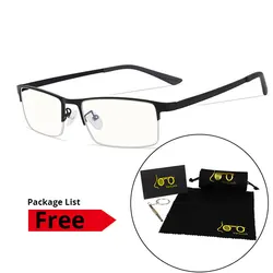Men's Anti-Glare Blue Light Protection Glasses for Gaming and Computer Use (Black)