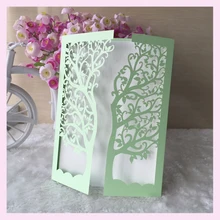 50 pcchinese дерево стиль карты для продажи с конвертом пользовательские открытки на день рождения с названиями лазерная резка бумаги пользовательские внутренняя страница печать
