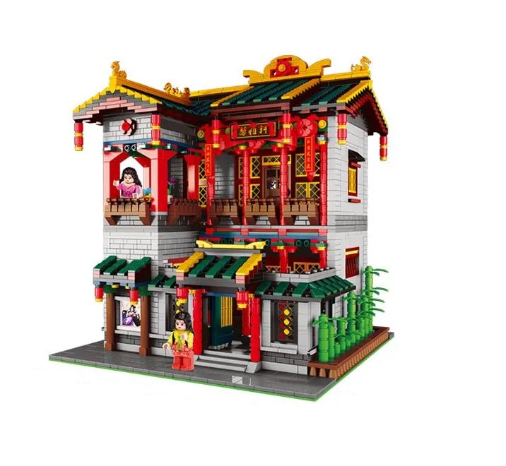 

XingBao 01003 3320Pcs Creative Chinese Architecture courtyard Building Blocks Educational Bricks Toys Model gift for Children
