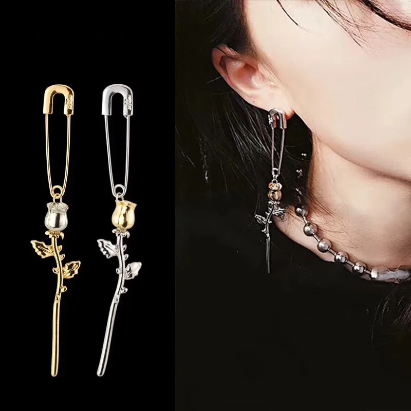 В европейском и американском стиле; мода Китая по оптовым ценам розовое ухо гвоздь темперамент стиль, в ретро-панк-стиле вечерние серьги