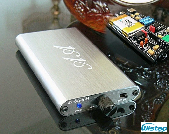 HIFI Headphone Amplifier Portable Ultra Class A Class AA OPA2604 plus LM4562 320Mw 16 300ohms Li Battery Ultra thin Body Audio