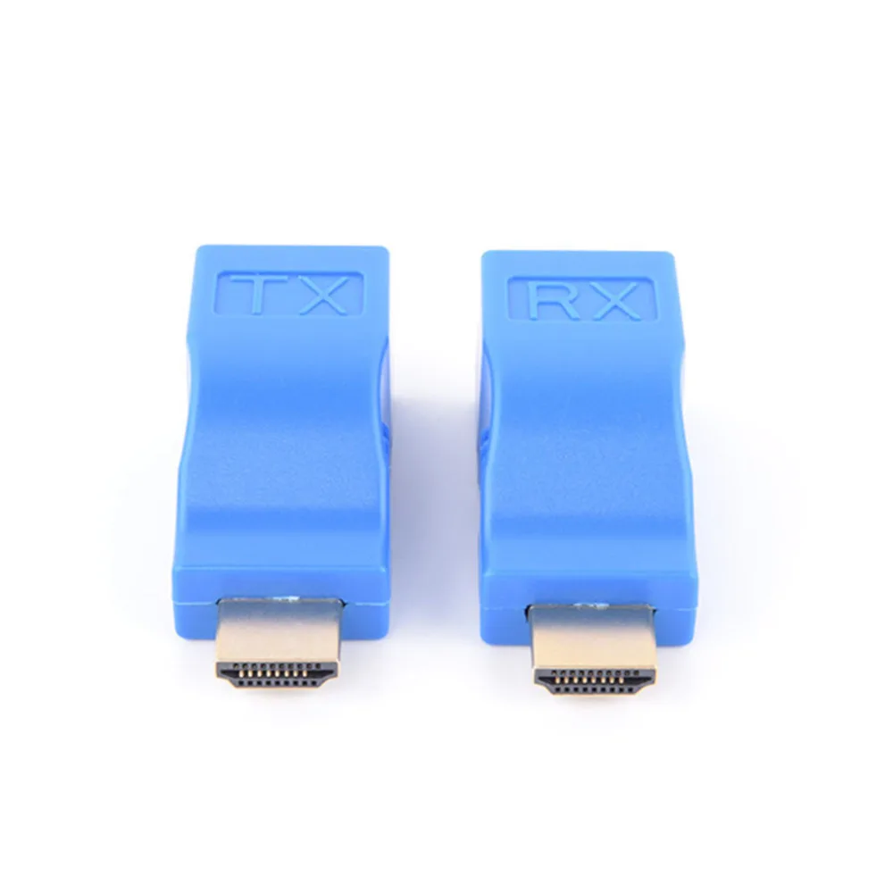 HDMI удлинитель передатчика TX/RX V1.4 HD 30M 4K 1080P по Cat5e CAT6 RJ45 Ethernet кабель для ТВ DVD