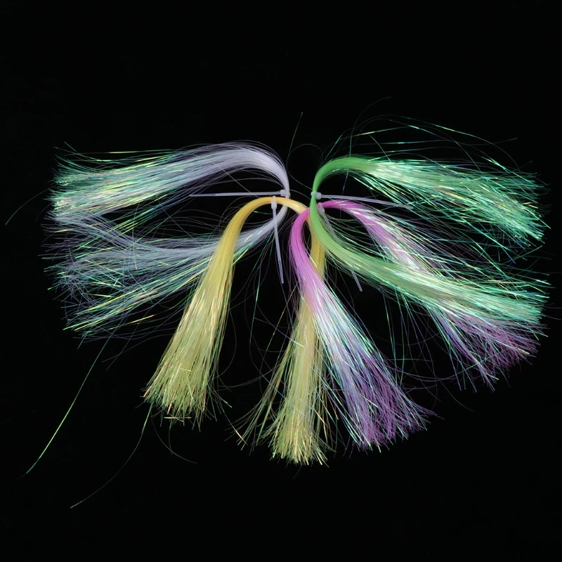 

1Bag Fly Tying Streamer Fishing Lure Flash Luminous String 30cm Accessories Tool