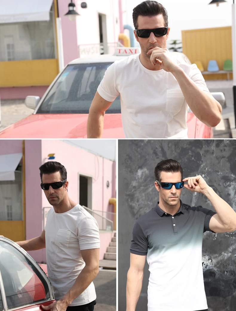 Polarized Night Driving Glasses For Men High Quality Anti Glare Safety HD Night Vision Square Sunglasses Eyewears Gafas with box Polarized Night Driving Glasses For Men High Quality Anti Glare Safety HD Night Vision Square Sunglasses Eyewears Gafas with box