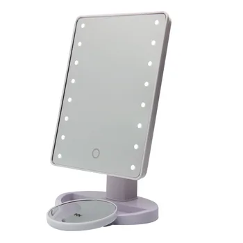 

Cosprof 16 LED Touch Screen Makeup Mirror Table Top Cosmetic Mirror with Beauty Mirror for Travel,Dressing