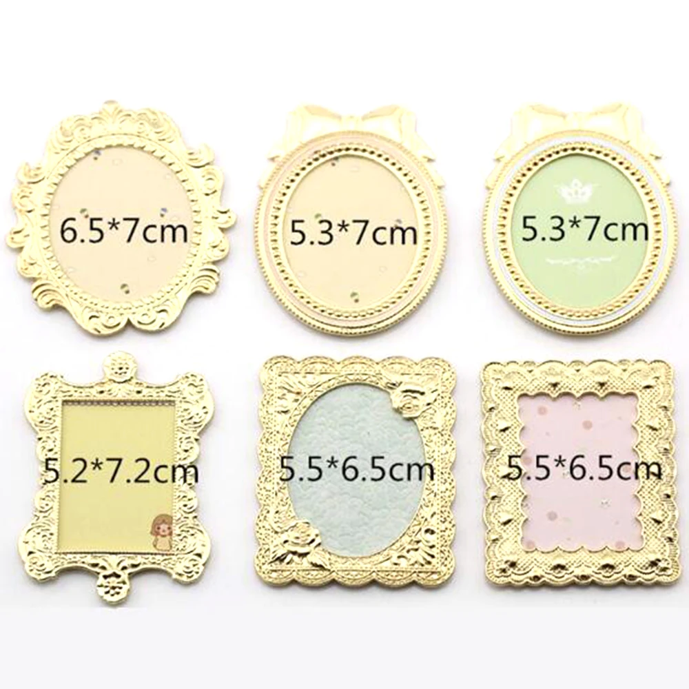 6 pcs style Nail Tips Display Board Tool Set Retro European Style Hard Paper Showing Shelf Cards Manicure A401 |