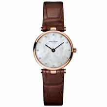 Agelocer Luxo Vestido de Relógios para As Mulheres Analógico Relógios Pulseira de Couro Genuíno Ultra Fino 708L