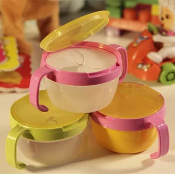 

Kid Baby 360 Rotate Dishes Spill-Proof Bowl Infants Tableware Snack Bowl Food Container Feeding Children Assist Food