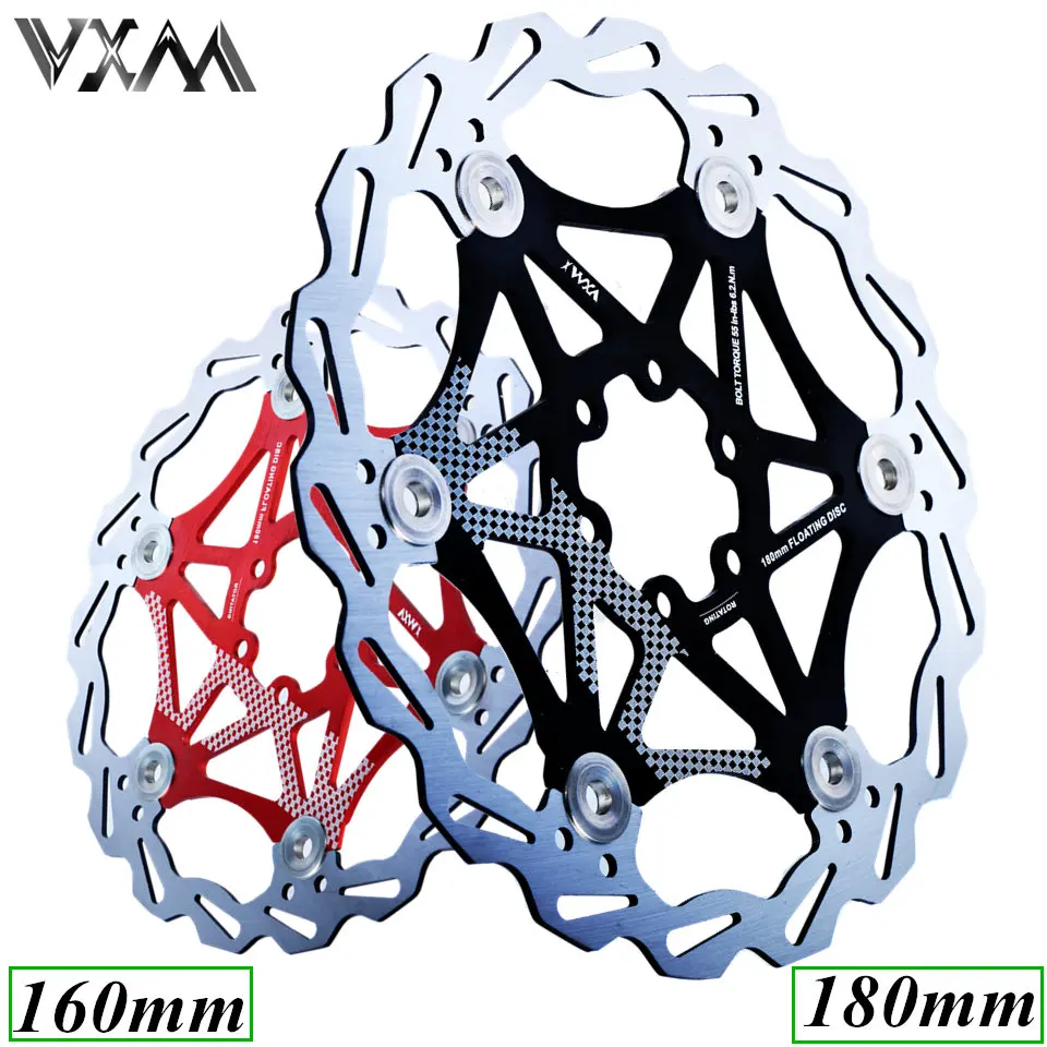 

VXM Bicycle MTB DH Brake Float Floating Disc Rotors 160/180mm 6 Bolt Floating Disc Brake Rotor Alloy Float Rotors Bicycle Parts