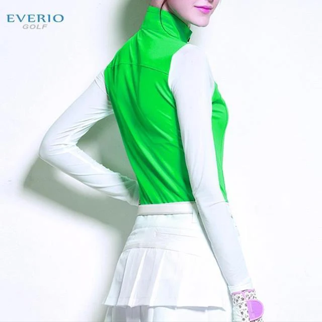 2017 new summer women golf sports sunscreen shirt long sleeve arm