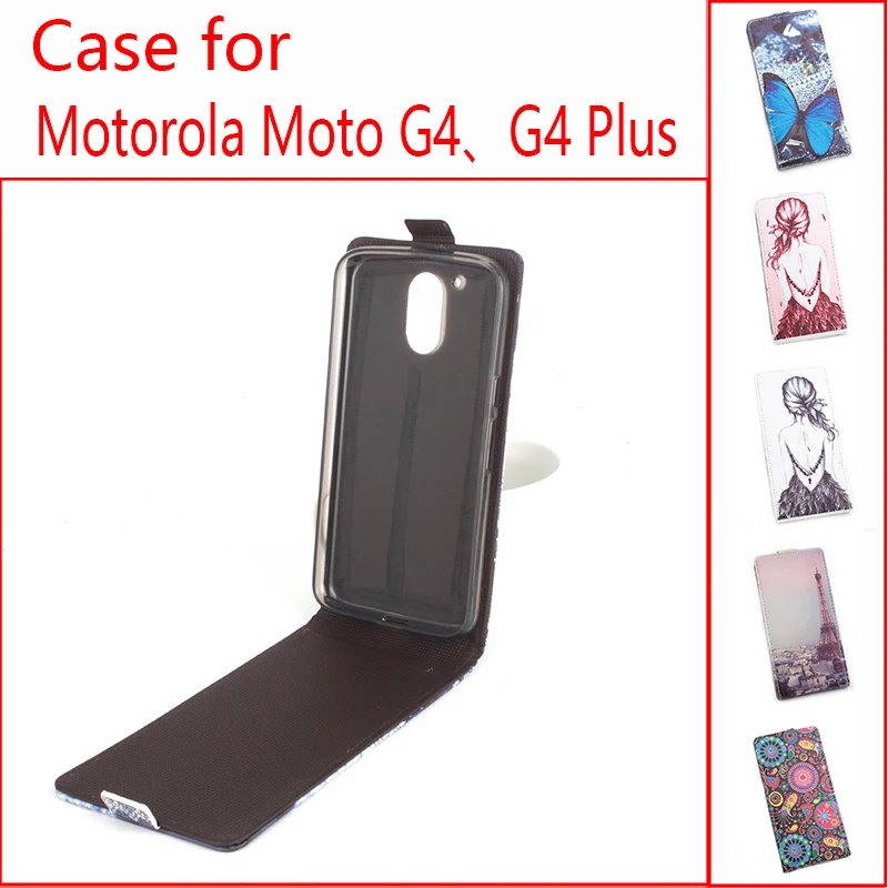 

High Quality Pattern Leather wallet flip for Motorola Moto G4 G4 Plus Leather Case Flip Cover Case Phone Cover Free Ship.
