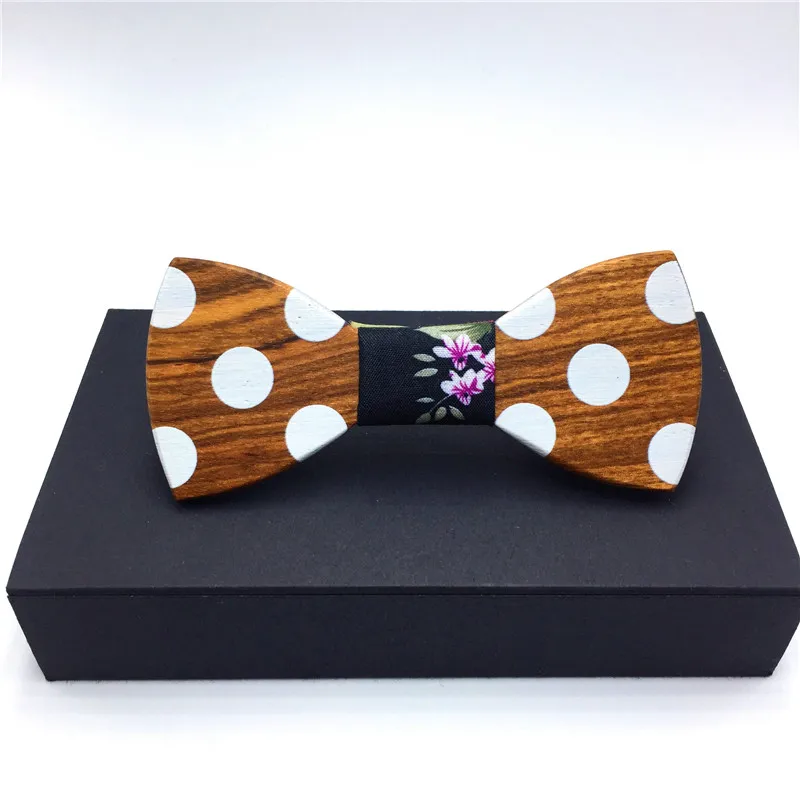 Christmas Gift Wood Bow Tie Mens Wooden Bow Ties Gravatas Corbatas