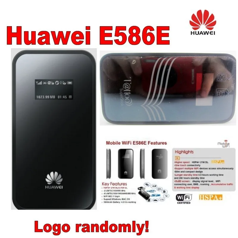 Оригинальный HUAWEI E586Es разблокирована 3g 4 г 21 Мбит HSPA + wifi Mini card Беспроводной точка доступа Модем Мобильный маршрутизатор