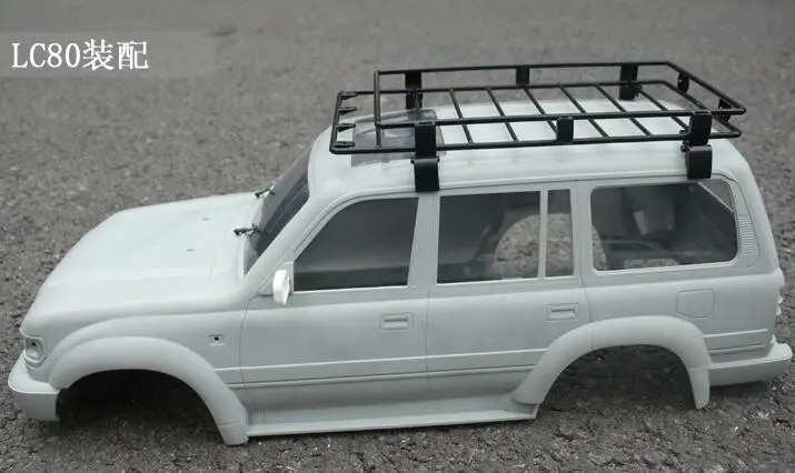 Металлический багажник на крышу для LC80 LAND CRUISER Body Axial 1:10 RC автомобилей гусеничный Tamiya Pajero CC01 CR01 JK Wrangler D90 LC70 грузовик