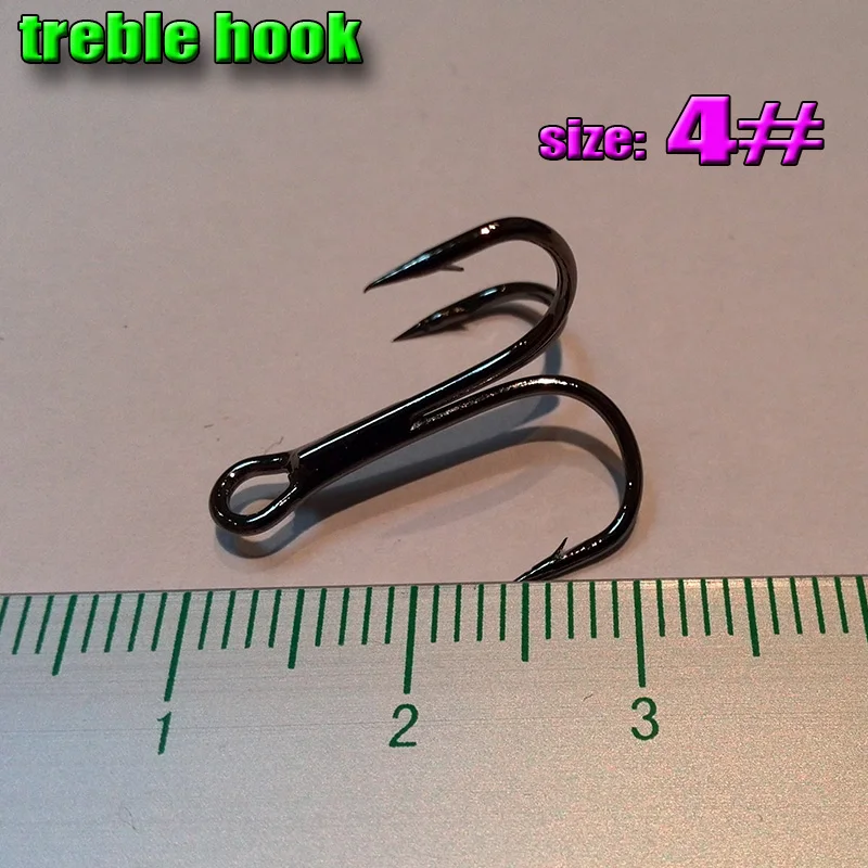 2019new Treble Fishing Hooks 4# 5000pcs direct factory high carbon