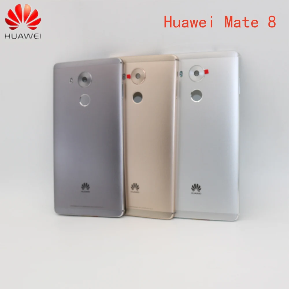 

100% Original Metal Rear Housing Cover For HUAWEI Mate 8 Back Door Battery Case Replacement With Side Buttons/Lens Glass