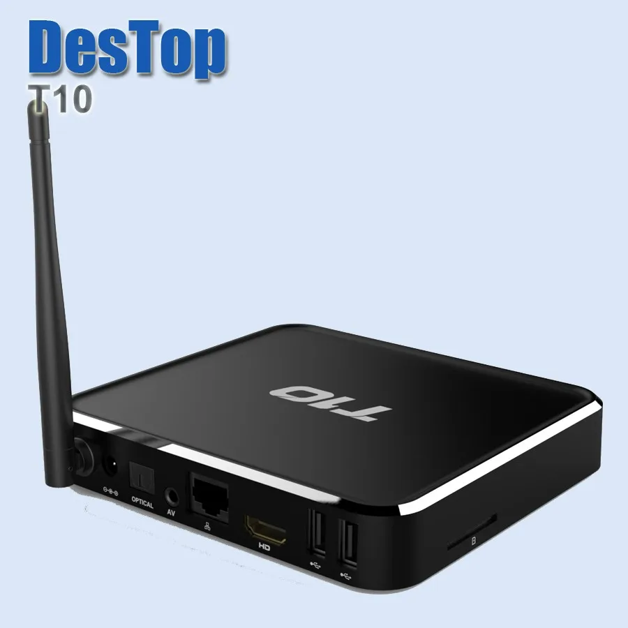 1 шт. Iptv Box на базе Андроид T10 Android Tv Box Android 4,4 1G/8G Amlogic S805 компьютерной приставки к телевизору, Wi-Fi, самый Хорошый Iptv Box бесплатно по DHL