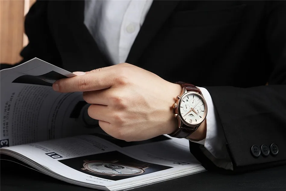 GUANQIN Luxury Watches Men Top Brand relogio masculino relojes Fashion Wristwatch Men Sport Leather Strap Quartz Watch Montre Homme (10)