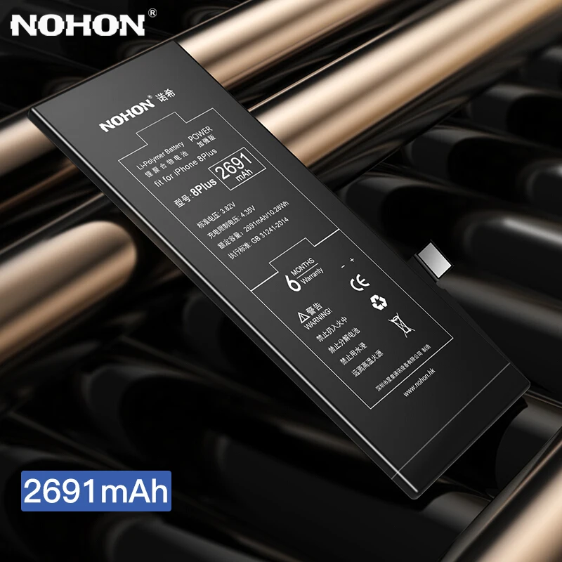 Nohon аккумулятор для iphone 8 Plus SE батарея Замена Оригинальные аккумуляторы высокой