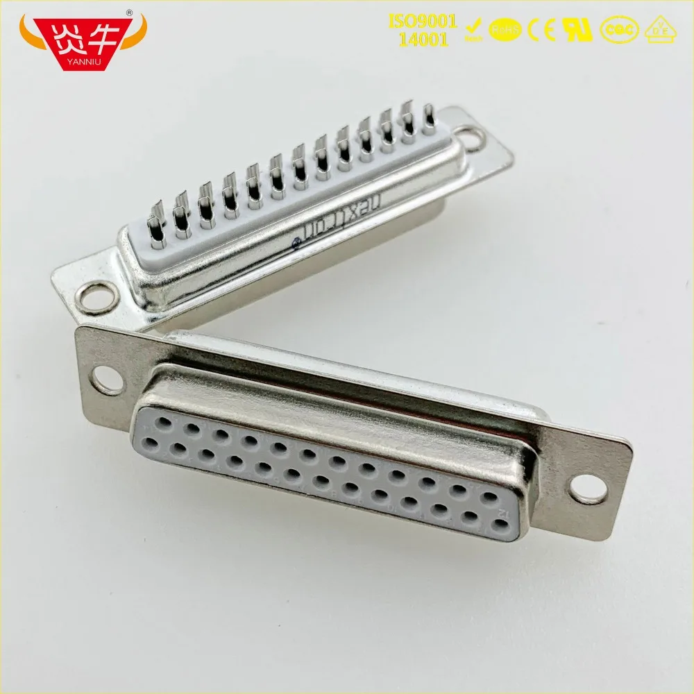 DB25 DB 25P Женский RS232 с разъемом 25PIN PCB коннектор D SUB соединитель серии Контактная