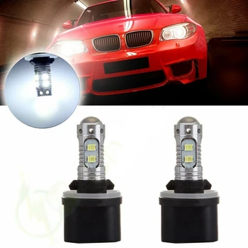 

2PCS 12V Super light 880 LED Car Bulbs Auto LED Fog Lamp DRL Daytime Running External Lights Day Driving Vehicle White 6000K
