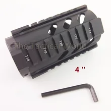 Тактический охотничий страйкбол 4 ''дюймовый AR-15 M16 M4 Handguard Free Float Quad Пикатинни винтовка стрельба RAS карабин фонарик