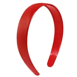 Женский красный пластиковый ободок для волос с зубьями