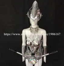 Party Dress Sexy Lady Stage Performance Clothes Victoria Dance Catwalk Shows Women Ballrooom Costume Dancer DJ Singer Suit